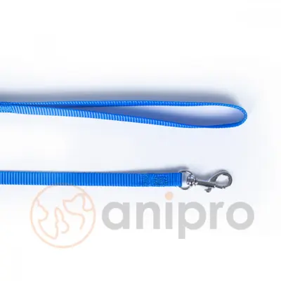 Anipro  Sport+ повод от лента 1.5/200см син - удължаващ се