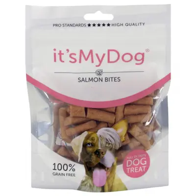 Its my dog It`s My Dog лакомство за кучета, хапки със сьомга, 85 г