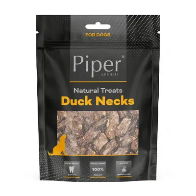 Piper  Treats Duck Necks натурални лакомства за кучета от сушени патешки шийки, с намалено съдържание на мазнини, 200 г