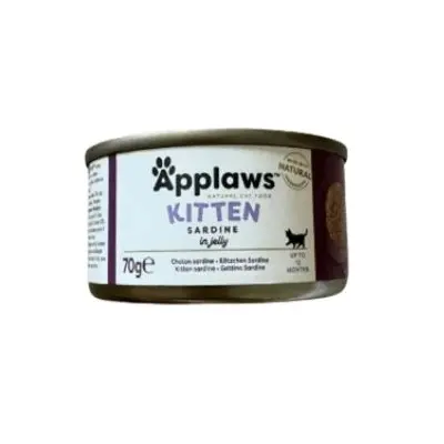 Applaws Kitten Sardine in Jelly - Хапки сардина в желе за подрастващи котенца, консерва 70 г