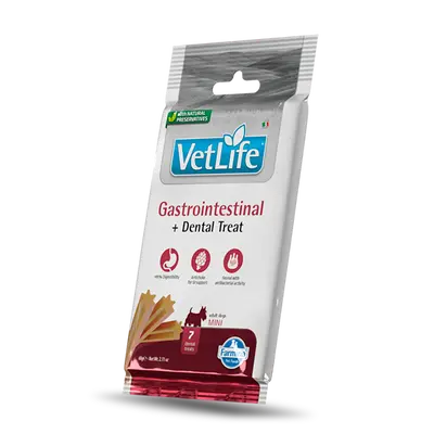 Vet Life Gastrointestinal Dental Treat Mini – Дентални стикове за кучета от мини породи - 60 г