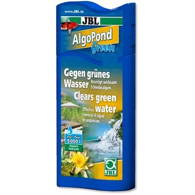 JBL AlgoPond Green – Премахва проблемите с позеленяването на водата (плуващи алги) - 250 ml