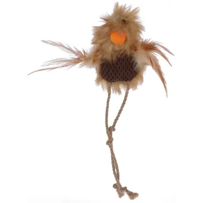 Kerbl Wild Chicken - Играчка за котки Диво пиле с пера, 27 см