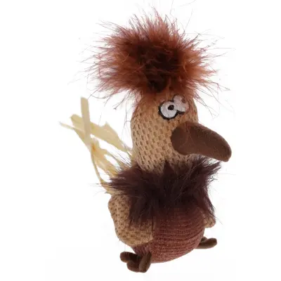 Kerbl Shaggy Chicken - Играчка за котка Рошаво пиле, 16 см