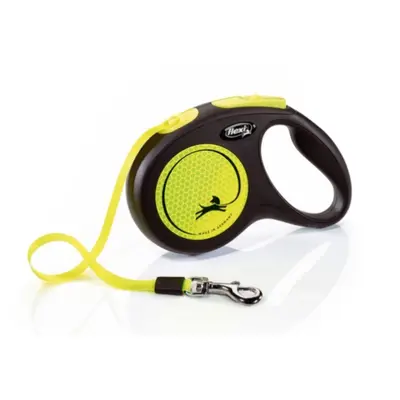 Flexi  Classic Neon L - 5м лента, до 50кг - светлоотразителен