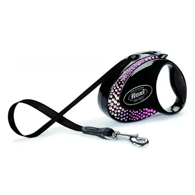 Flexi  GLAM Composition S - 3м лента, до 12кг - цвят черен