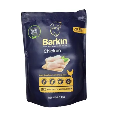 Barkin High Premium Chicken - Суха храна за израснали кучета от всички породи, с пилешко - 2 кг