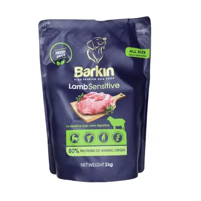 Barkin High Premium Lamb Sensitive - суха храна за кучета с чувствително храносмилане, с агнешко - 2 кг
