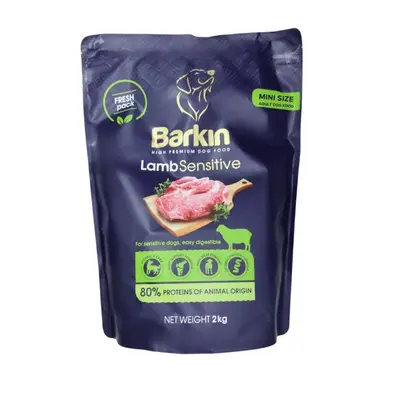 Barkin High Premium Lamb Sensitive MINI  - суха храна за кучета от мини и малки  породи с чувствително храносмилане, с агнешко - 2 кг