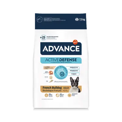 Advance Dog French Bulldog - суха хрна за френски булдог с патешко и ориз - 7.5 кг