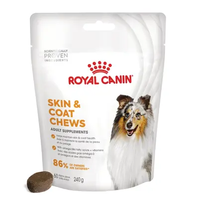 Royal Canin® Skin & Coat Adult Supplement - Хранителна добавка за кожа и козина за кучета - 240 г