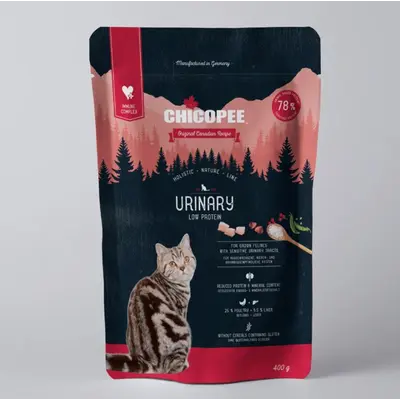 Chicopee Holistic Urinary - пълноценна суха храна за израснали котки при проблеми с уринарния тракт, 400 г