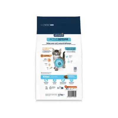 Advance Kitten -  Суха храна за подрастващи котенца с пилешко и ориз - 1,5 кг