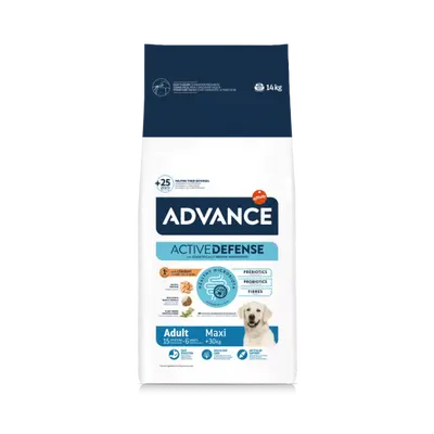 Advance Dog Maxi Adult -  суха храна за кучета от едри породи с пилешко и ориз - 14 кг