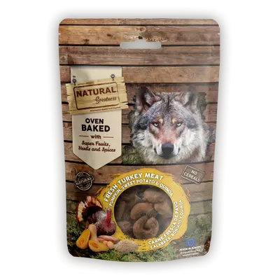 Natural Greatness Oven Baked Biscuit Digestive -  Натурални печени бисквити за кучета, подпомагащи храносмилателната система - 35 г
