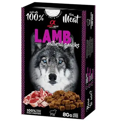 Alpha Spirit Lamb Snack - Натурален снакс за куче с агнешко месо - 80 г