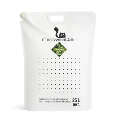 Miniweetter Chamomile 25 l - Биоразградима соева котешка тоалетна с аромат на Лайка, 25 л (10 кг)