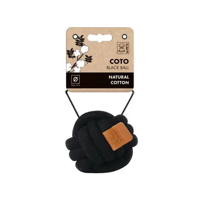 M-pets COTO Black ball M - Играчка за куче, мека топка, черна - 9,5 см
