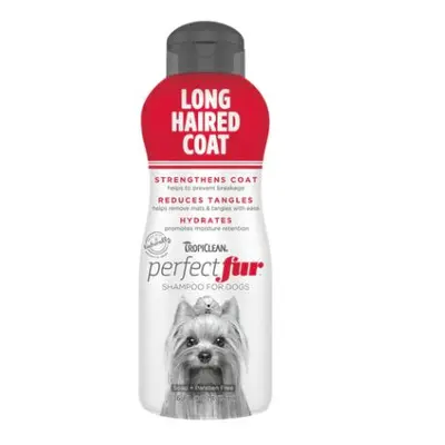 TropiClean  Perfect Fur Long Haired Coat Shampoo - Шампоан за Кучета с Дълга Козина - 473 мл