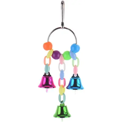 PlayMe Toy for birds with 3 bells - Играчка за птици с 3 звънчета 14см