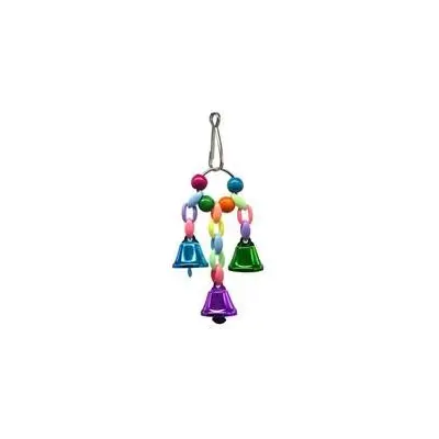 PlayMe Toy for birds with 3 bells - Играчка за птици с 3 звънчета  - 15см