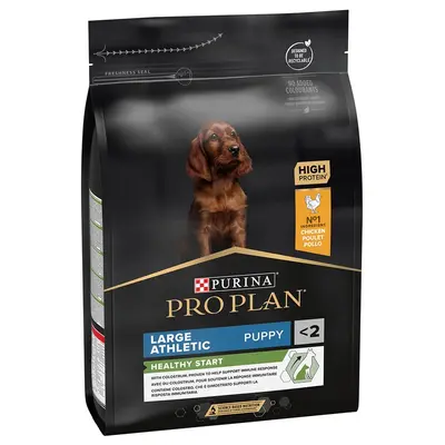 Pro Plan Puppy Large  Athletic HELATHY START - за малки кученца от едри атлетични породи, суха храна, с високо съдържание на пиле, 3 kg
