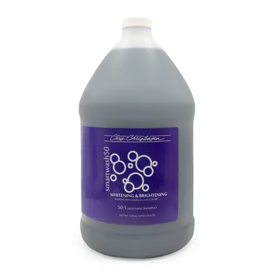 Chris Christensen SmartWash 50 Whitening - Концентриран Шампоан за Бяла и Светла Козина - 3,78 л