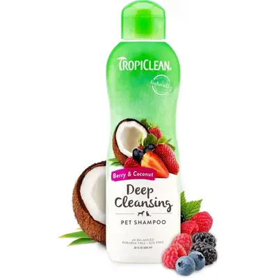 TropiClean Berry & Coconut Deep Cleansing - Шампоан с горски плодове и кокос - 355 млl