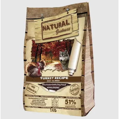 Natural Greatness Turkey Sensitive Digestion - Суха храна с пуешко за кучета от всички породи - 2 кг