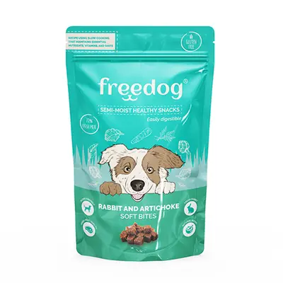 Freedog Snack Semi-Moist Rabbit & Artichoke - Лакомство за кучета - меки хапки Rabbit & Artichoke - 100 г