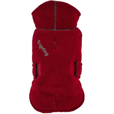 Freedog SnowPuff Polar BURGUNDY - Поларено яке за куче, тъмно червено