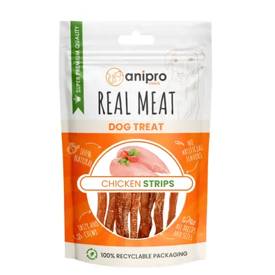 Anipro Real Meat - Меки пилешки ленти - 80 г
