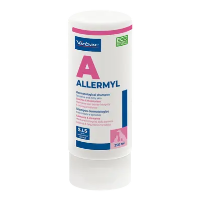 Virbac Allermyl Shampoo - Противовъзпалителен, антисептичен и имуномодулиращ шампоан за кучета и котки - 250 мл