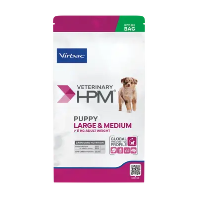Virbac HPM Puppy Large & Medium Dog- за кученца средни и едри породи - 12 кг