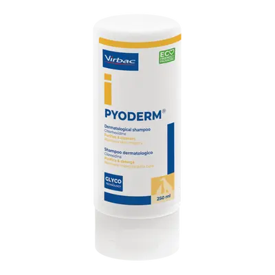 Virbac Pyoderm Shampoo - Антимикотичен и антисептичен шампоан за кучета и котки - 250 мл