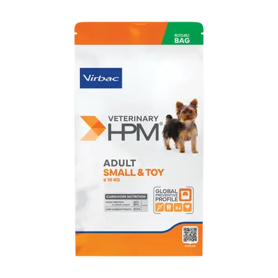Virbac HPM Adult Small & Toy Dog- за кучета мини и малки породи над 10 месеца - 1,5 кг