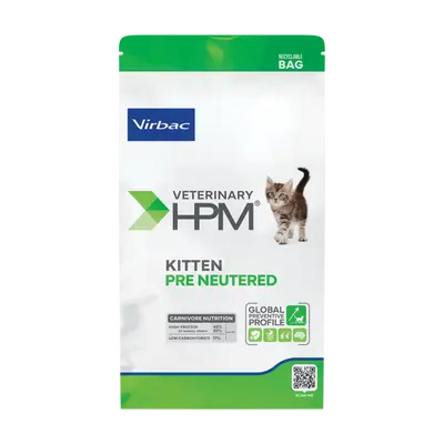 Virbac HPM Kitten Pre Neutered Cat - пълноценна храна за малки котенца до 12 месечна възраст или до до кастрация - 400 г