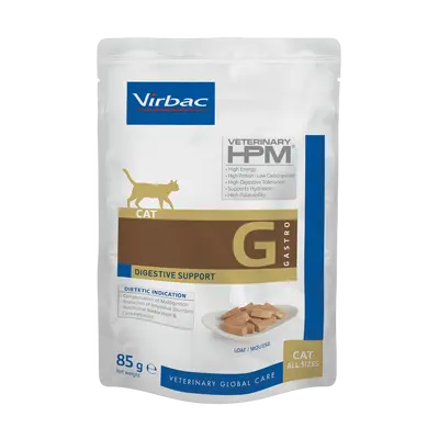Virbac Cat Digestive Support Pouch - Диетична мокра храна за котки с храносмилателни нарушения, мус в пауч 12х85 г