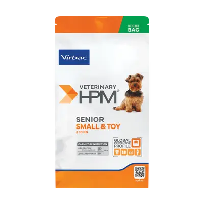 Virbac HPM Senior Small & Toy Dog- за кучета мини и малки породи над 10 години - 1.5 кг