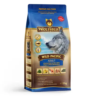 Wolfsblut Wild Pacific Adult - храна за кучета с дива тихоокеанска риба и картофи, 2 кг
