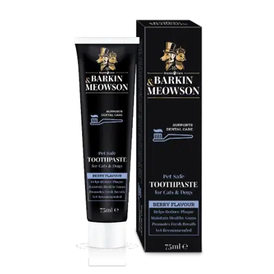 Barkin & Meowson – Паста за зъби с пребиотик за кучета и котки с вкус на горски плодове - 75 мл
