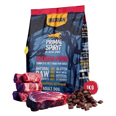 Primal Spirit Iberian pork - Суха храна за кучета с иберийско свинско месо - 1 кг