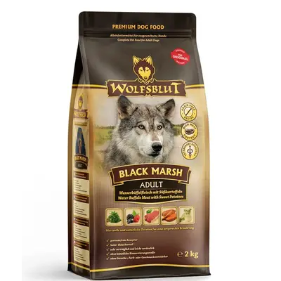 Wolfsblut Black Marsh Adult - суха храна за кучета с воден бивол и сладки картофи, 2 кг