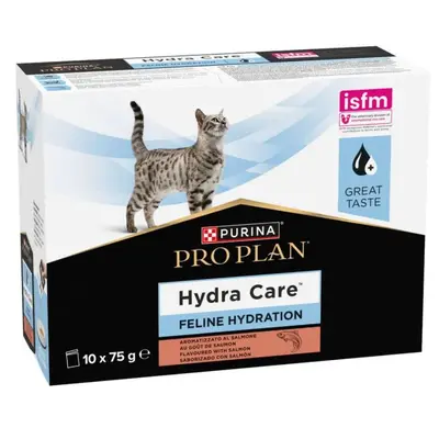 Purina Pro Plan Feline Hydracare Salmon - За котки в зряла възраст за увеличаване приема на вода и разреждане на урината, с вкус на сьомга, пауч 10 х 75 г