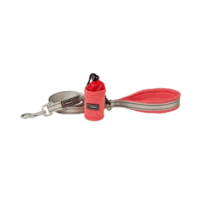 FreeDog Shiva Leash Red S - Повод за куче, червен, 15 мм / 120 см