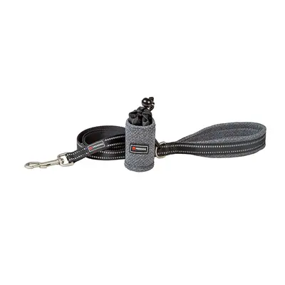 FreeDog Shiva Leash Grey L - Повод за куче, сив, 25 мм / 120 см