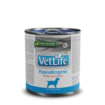 Farmina Vet Life Canine Hypoallergenic Pork & Potato - Хипоалегргенна мокра храна за кучета със свинско и картофи, консерва 300 г
