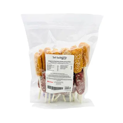 Pet Interest Tailswingers Collagen Ice Pop Mixed Chicken And Duck – Колагенови лакомства до 15 кг с пилешко и патешко - 28 бр в опаковка