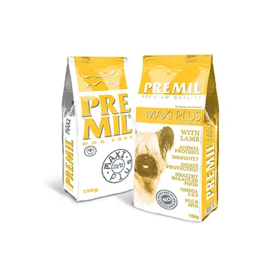 Premil Maxi Plus 23/12  -  пълноценна храна за кучета при проблеми с аналните жлези, с агнешко  - 2.5 кг