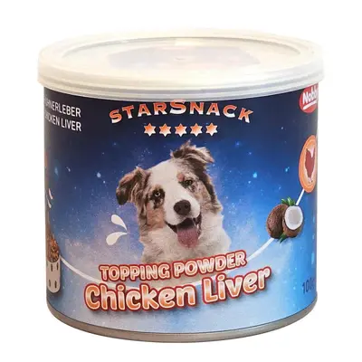 Nobby StarSnack TOPPING POWDER Chicken Liver - Топинг пудра за кучета за повече вкус, 100 г